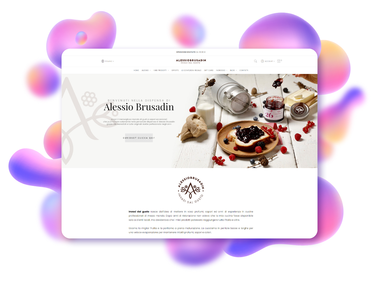 progetto ecommerce e grafico alessio brusadin