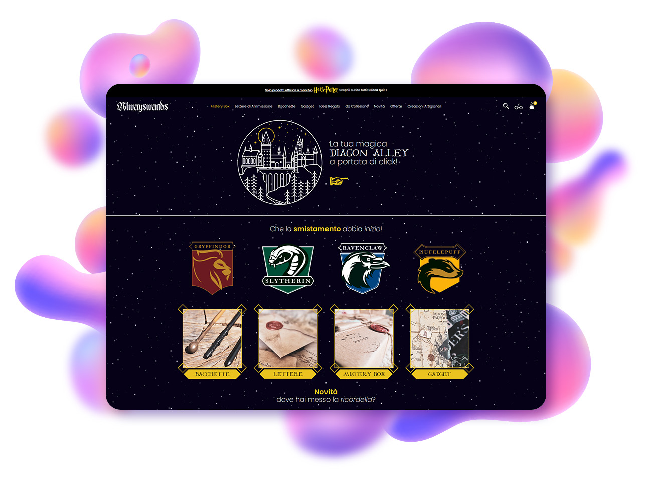 progetto ecommerce always wands