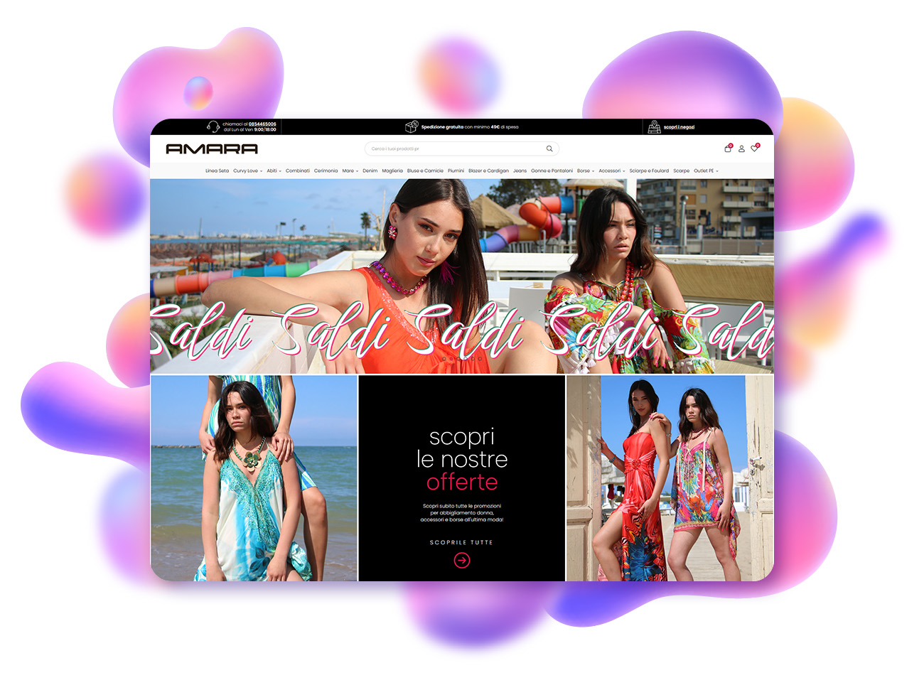 progetto ecommerce amara