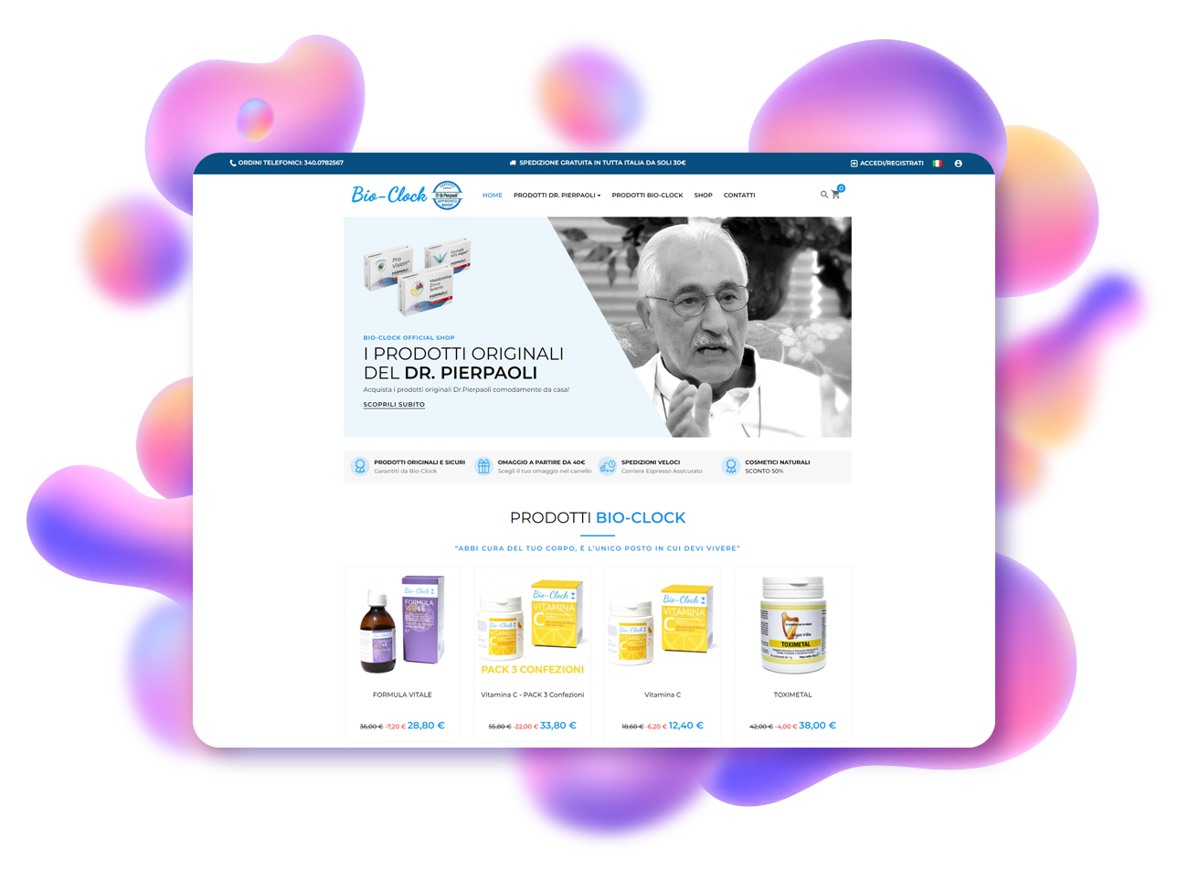 progetto ecommerce bio-clock