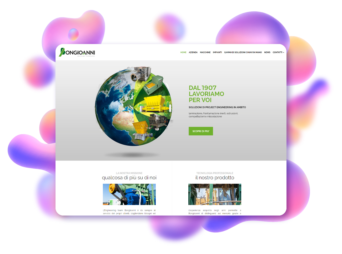 progetto website bongioanni recycling