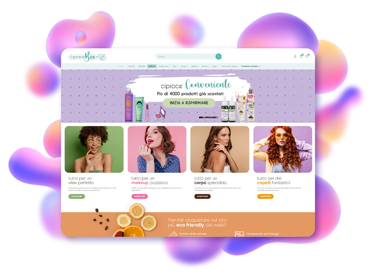 progetto ecommerce cipiacebio