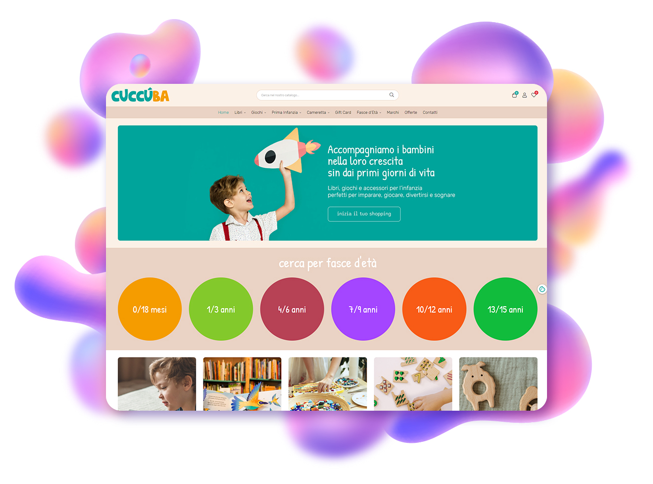 progetto ecommerce e grafica cuccuba