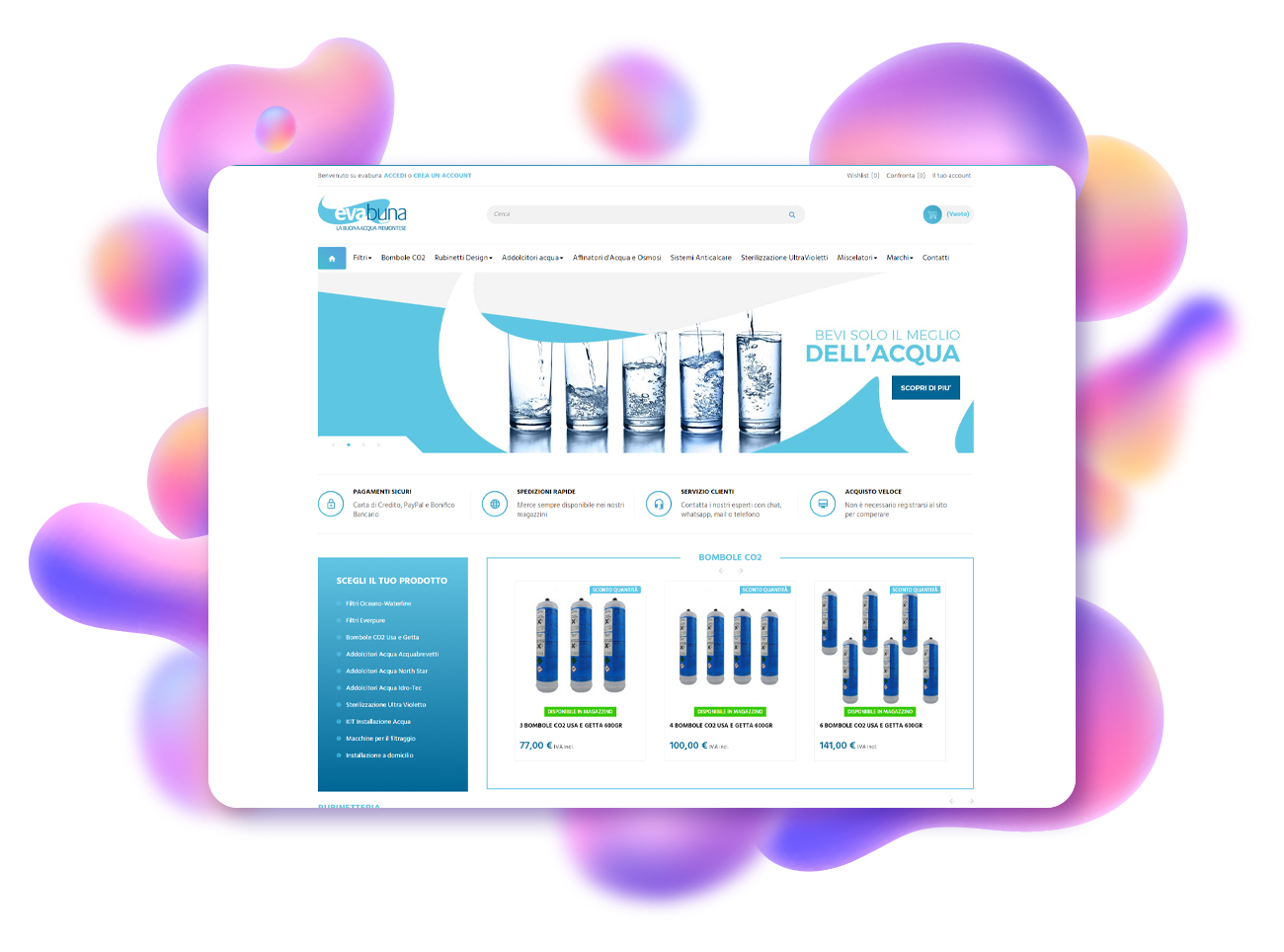 progetto ecommerce evabuna