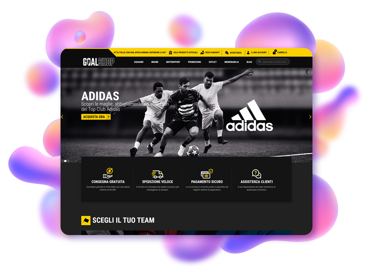 progetto comunicazione goalshop