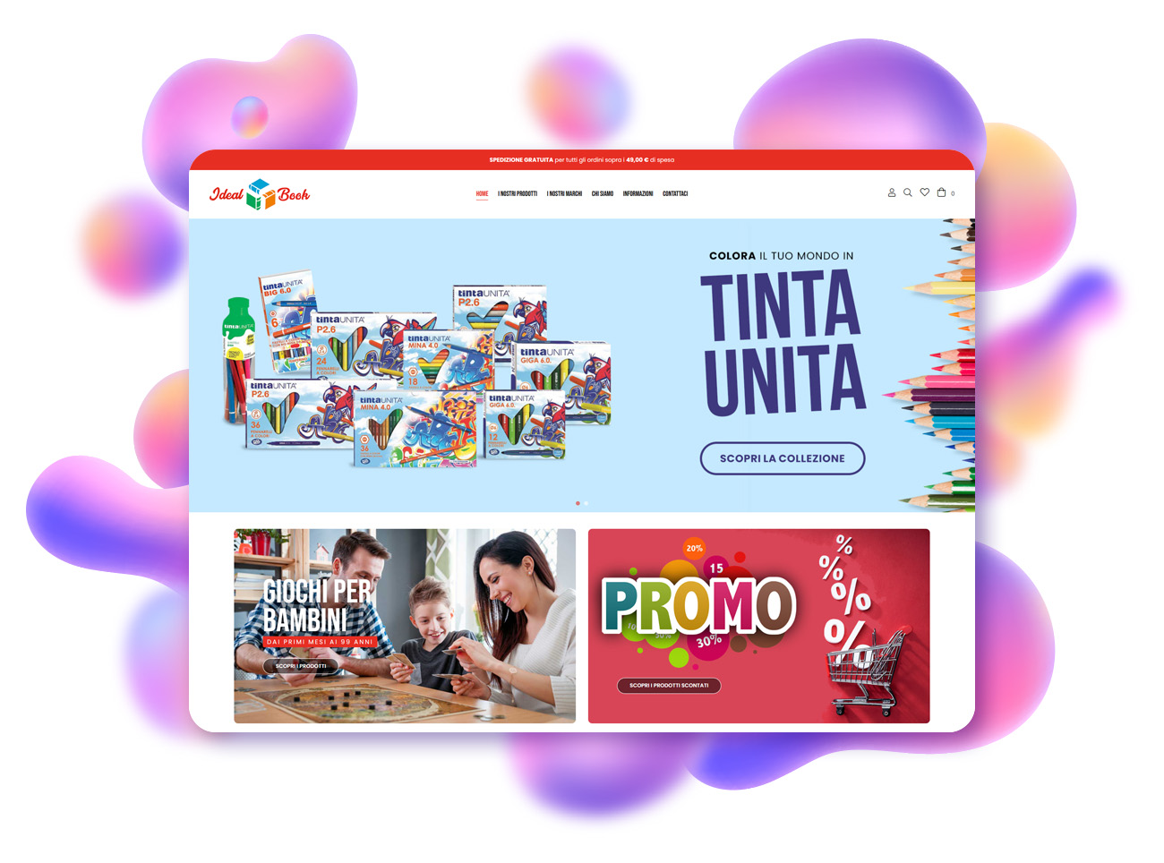 progetto ecommerce ideal book gravina