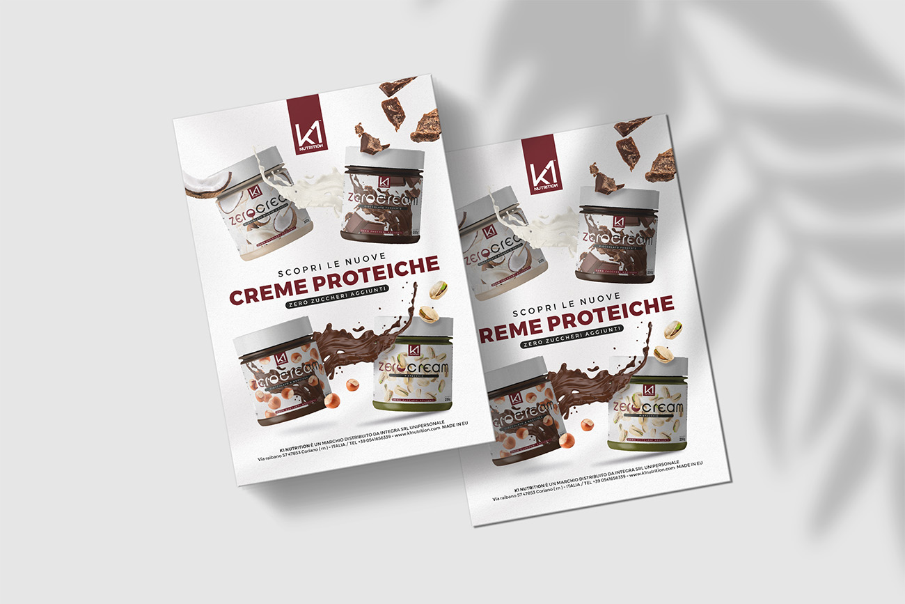 progetto grafico k1 nutrition