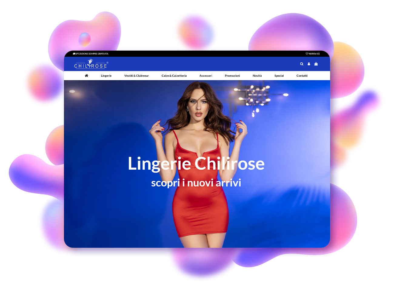 progetto ecommerce lingerie chilirose