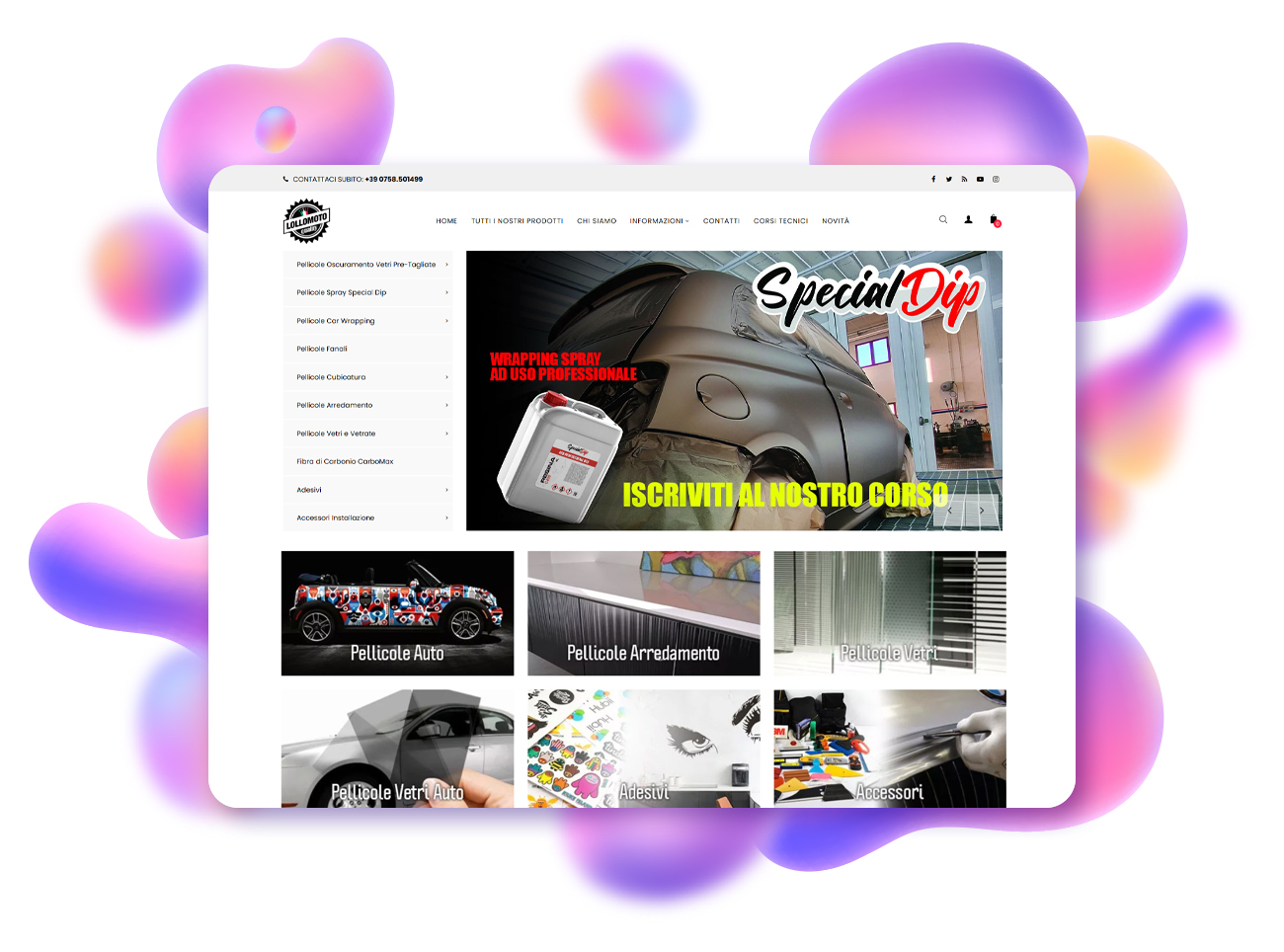 progetto ecommerce lollomoto