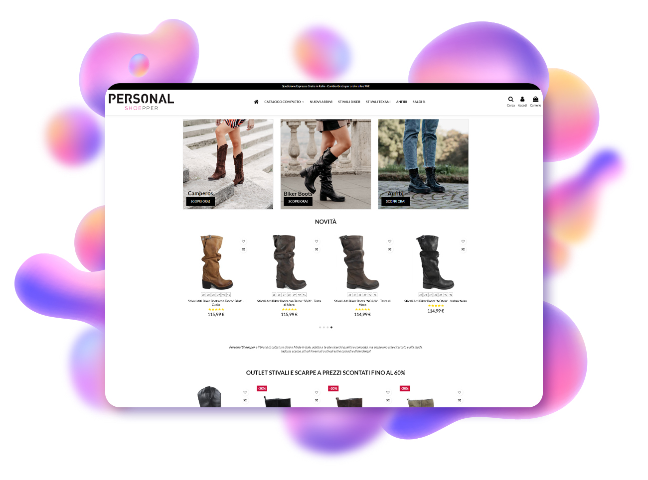 progetto ecommerce personal shoepper