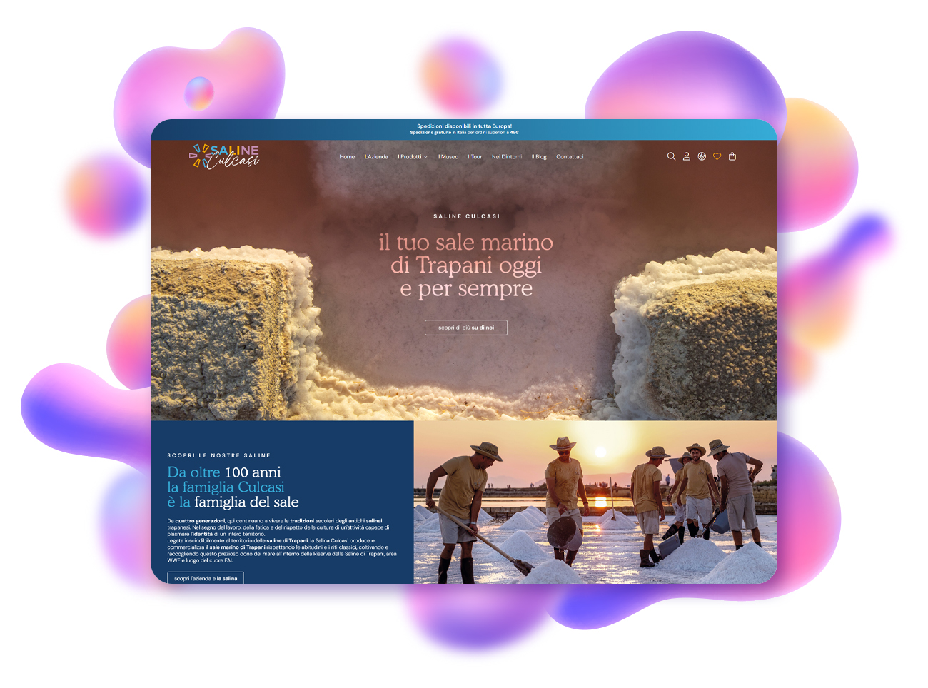 progetto ecommerce saline culcasi