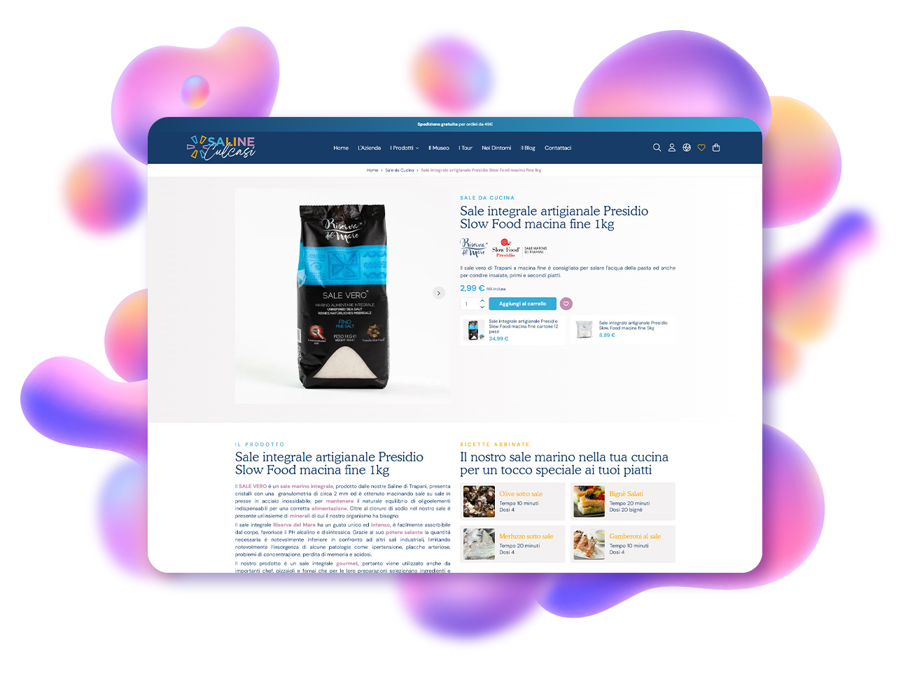 progetto ecommerce saline culcasi