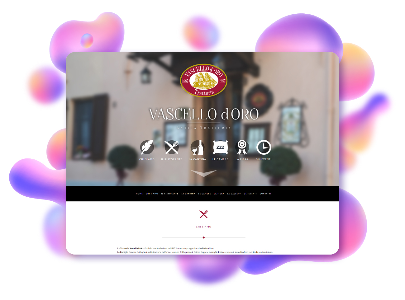 progetto website vascello d'oro